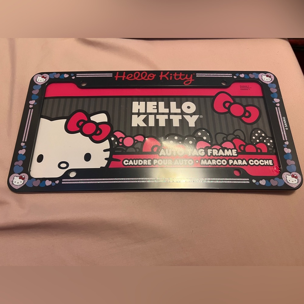 Hello Kitty License Plate Frame
